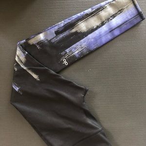 Alo Yoga Legging black, blue, silver streaks